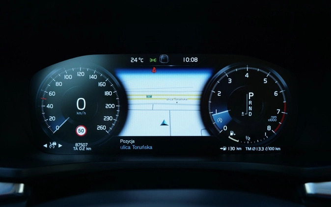 Volvo V60 cena 134900 przebieg: 87389, rok produkcji 2019 z Wronki małe 497